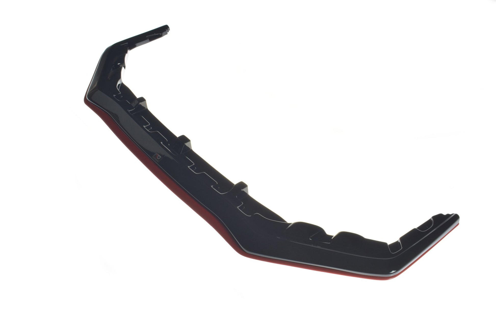 Front Ansatz passend für V.3 passend für SUBARU  WRX STI schwarz+Rot Hochglanz