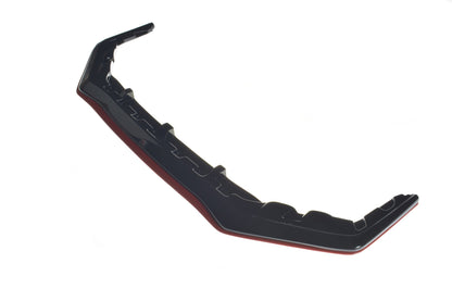 Front Ansatz passend für V.3 passend für SUBARU  WRX STI schwarz+Rot Hochglanz