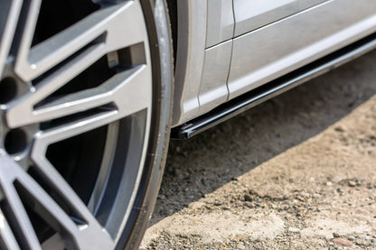 Seitenschweller Ansatz für Audi SQ5/Q5 S-line MkII Carbon Look