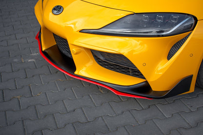 Front Ansatz V.3 für Toyota Supra Mk5 schwarz Hochglanz