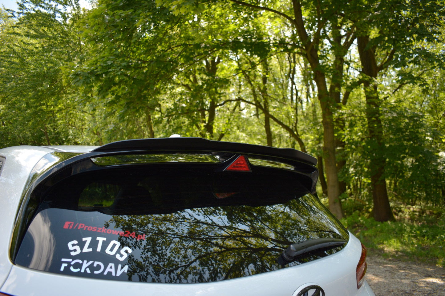 Spoiler CAP für Hyundai I30 N Mk3 Hatchback schwarz matt