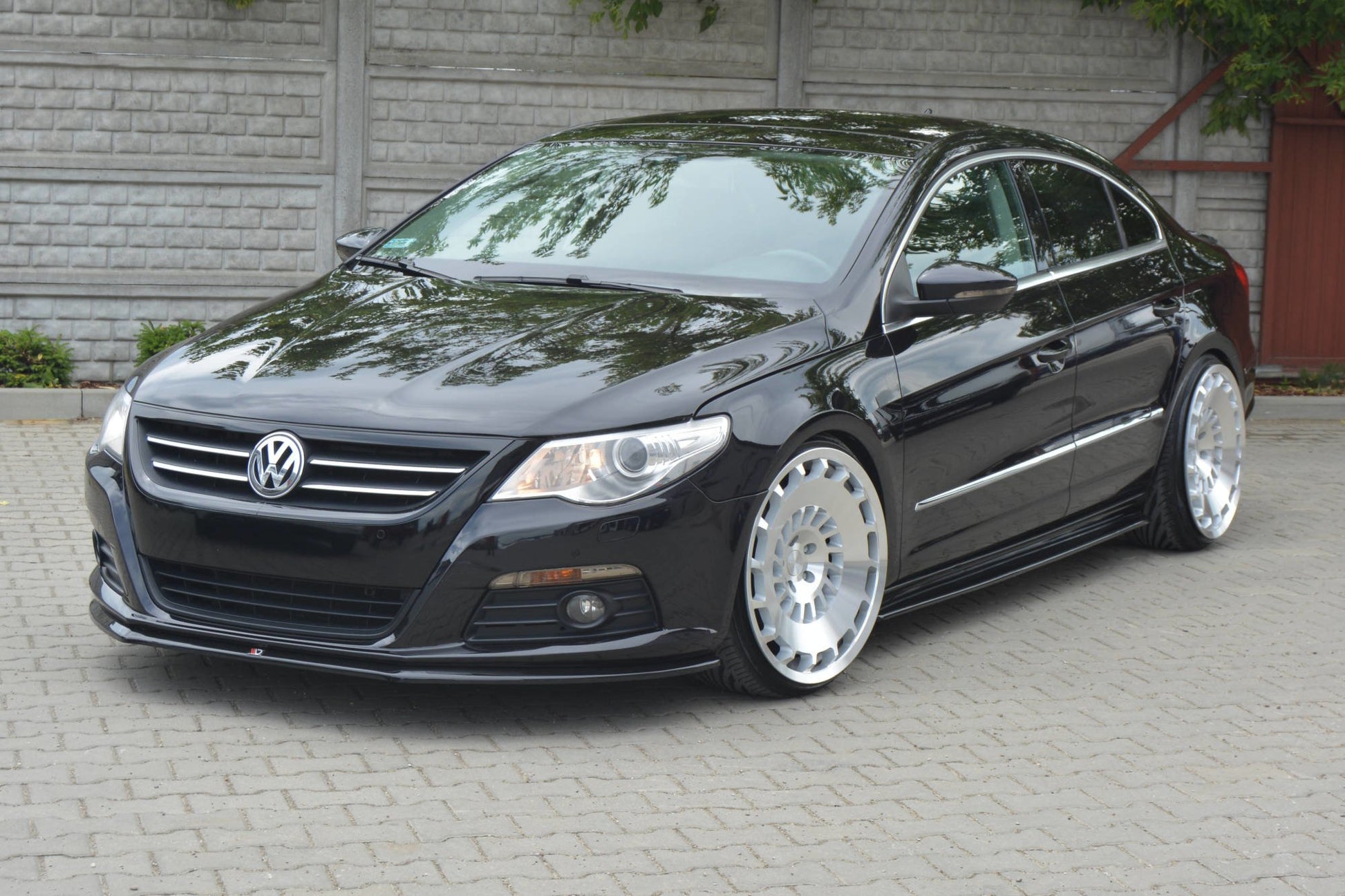 Front Ansatz V.2 für VW PASSAT CC STANDARD schwarz matt