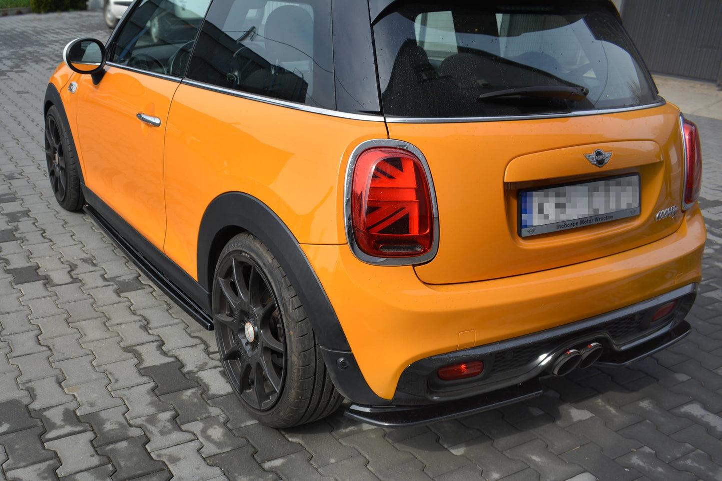 Seitenschweller Ansatz für MINI COOPER S MK3 vor Facelift 3-Türer (F56) schwarz matt