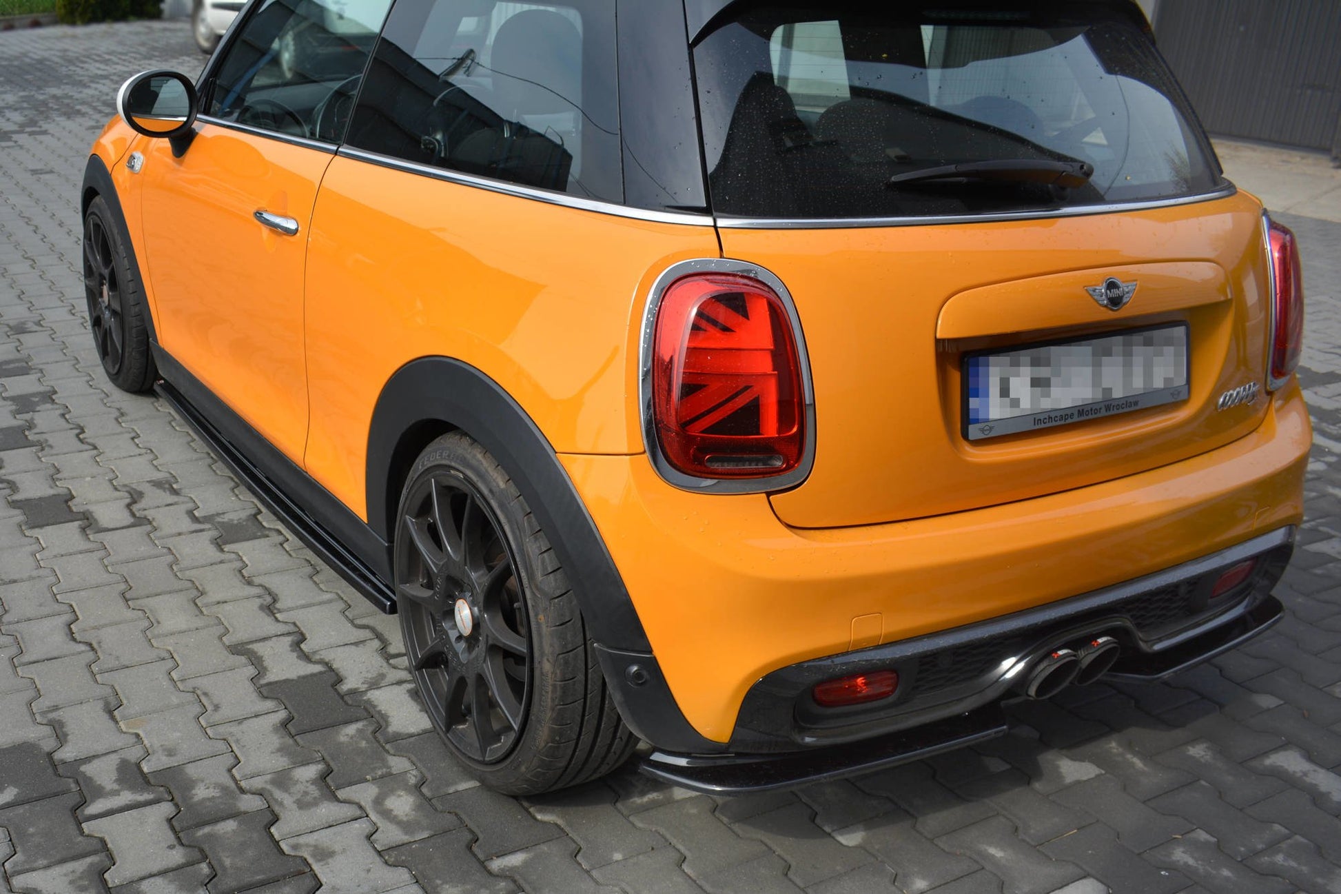 Seitenschweller Ansatz für MINI COOPER S MK3 vor Facelift 3-Türer (F56) schwarz matt