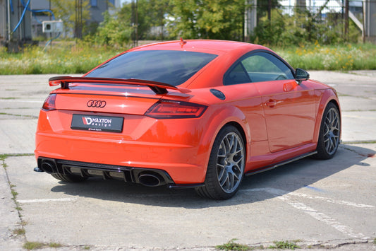 Heck Ansatz Flaps Diffusor für Audi TT RS 8S schwarz matt
