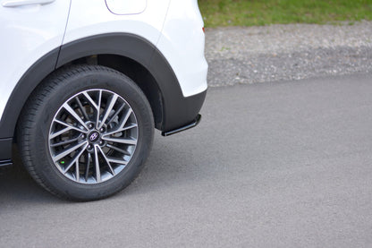 Heck Ansatz Flaps Diffusor für Hyundai Tucson Mk3 Facelift Carbon Look