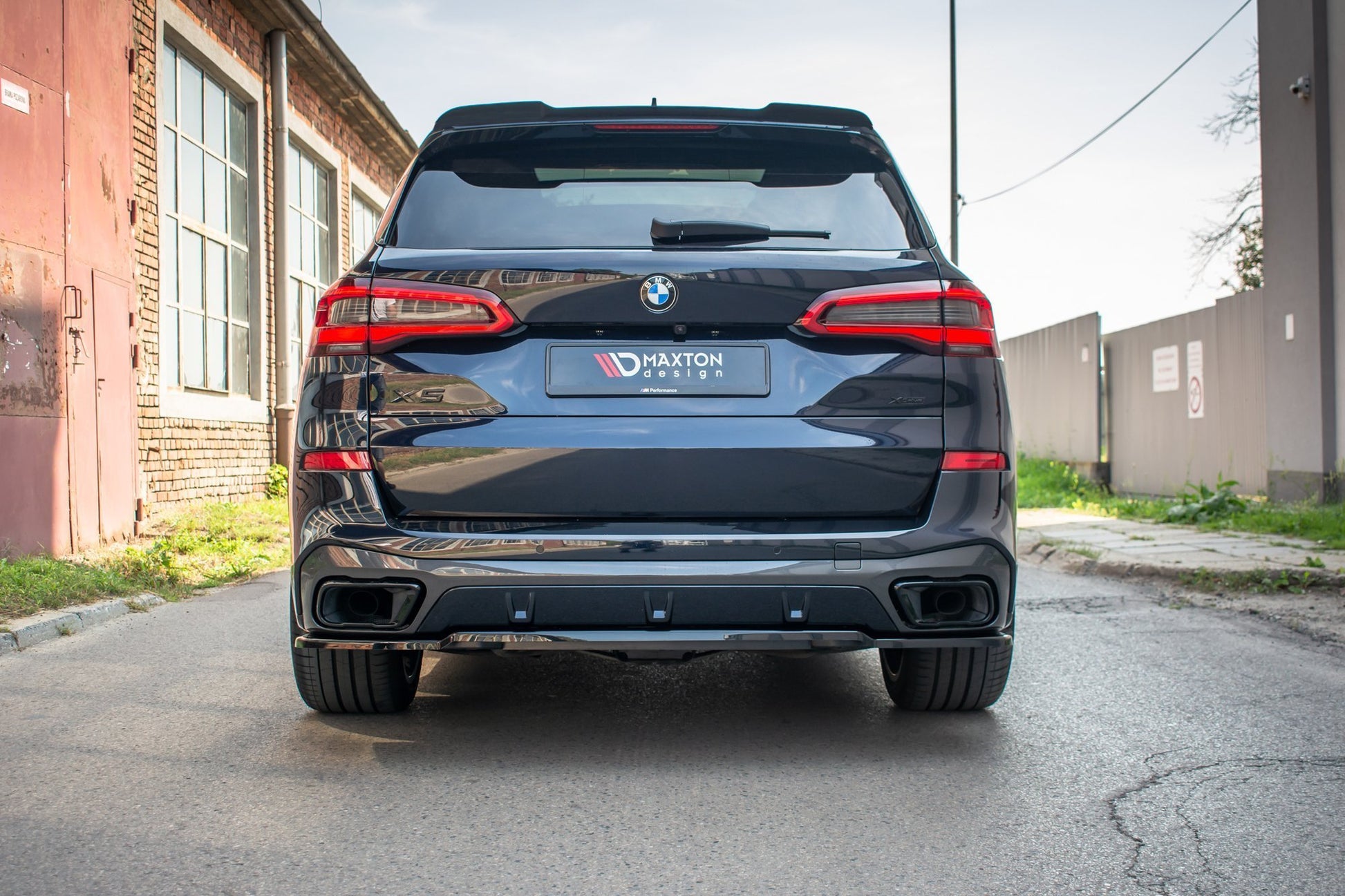 Spoiler CAP für BMW X5 G05 M Paket schwarz Hochglanz