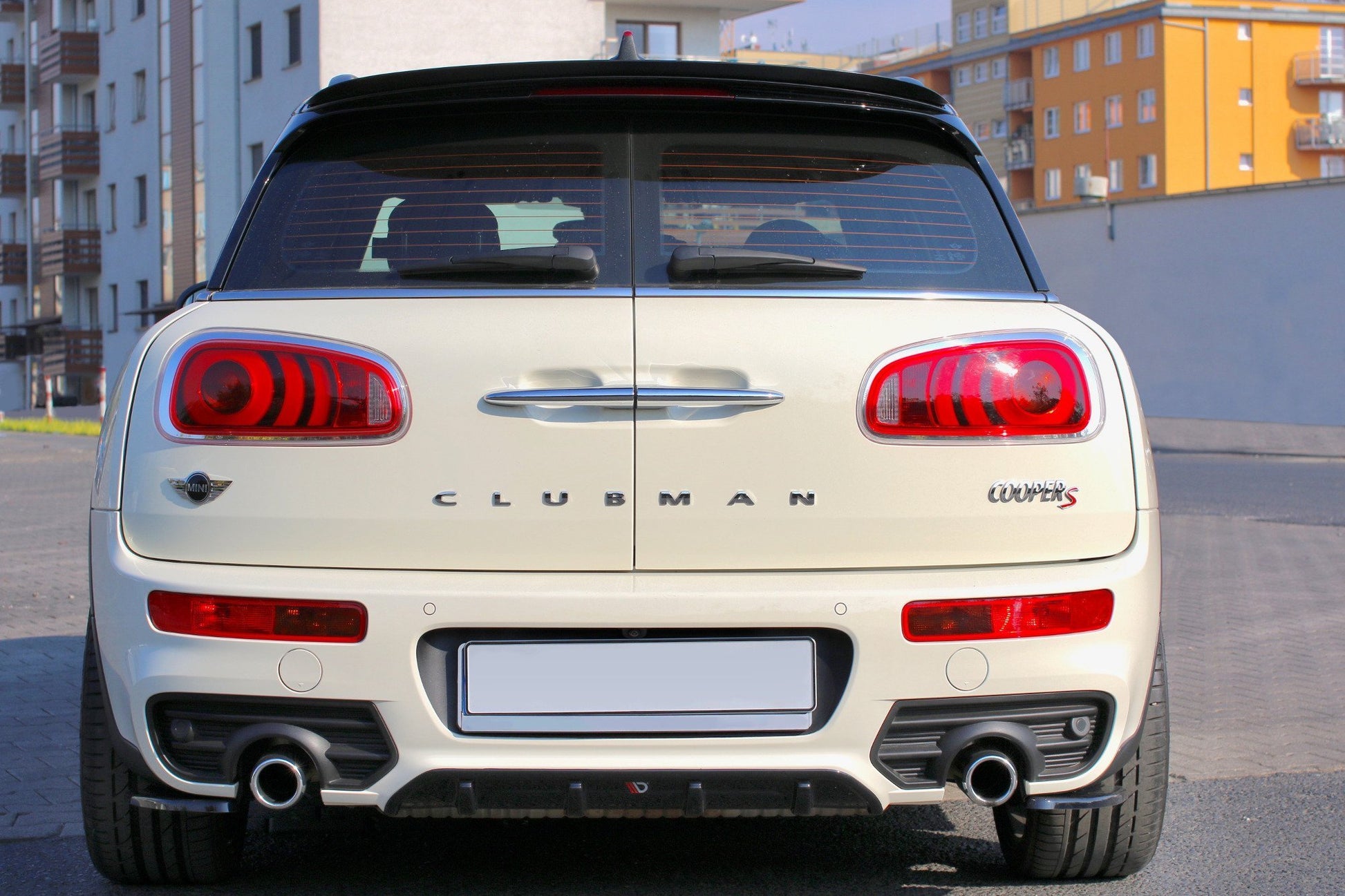Diffusor Heck Ansatz für MINI CLUBMAN S MK2 (F54) JCW schwarz matt