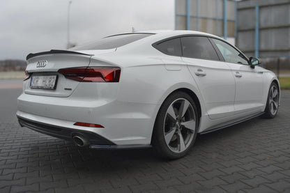 Seitenschweller Ansatz für Audi S5 / A5 S-Line F5 Sportback  schwarz matt