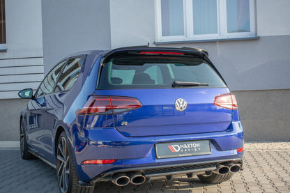 Spoiler CAP V.2 für Volkswagen Golf 7 / 7 Facelift R / R-Line / GTI  schwarz matt