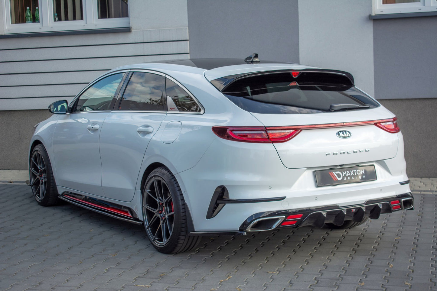 Seitenschweller Ansatz für Kia ProCeed GT Mk3 schwarz Hochglanz
