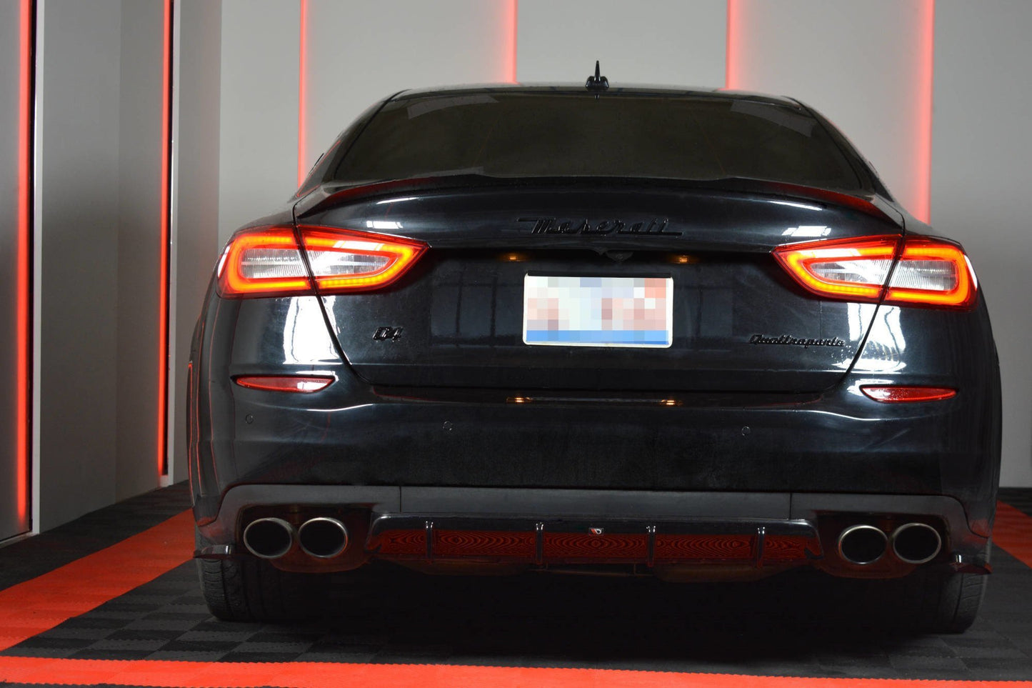 Spoiler CAP für MASERATI QUATTROPORTE MK.6 vor Facelift Carbon Look