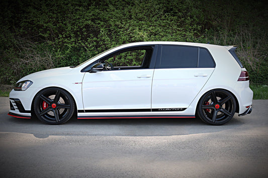 Seitenschweller Ansatz für VW GOLF Mk7 GTI CLUBSPORT Carbon Look