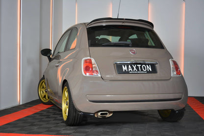 Spoiler CAP für FIAT 500 HATCHBACK SPORT vor Facelift Carbon Look