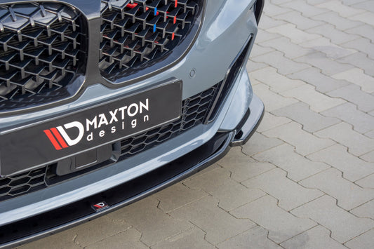 Front Ansatz V.3 für BMW 1er F40 M-Paket/ M135i  schwarz Hochglanz