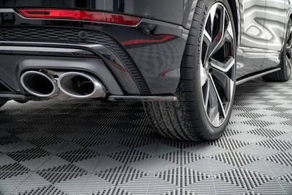 Heck Ansatz Flaps Diffusor für Audi SQ8 Mk1 Carbon Look