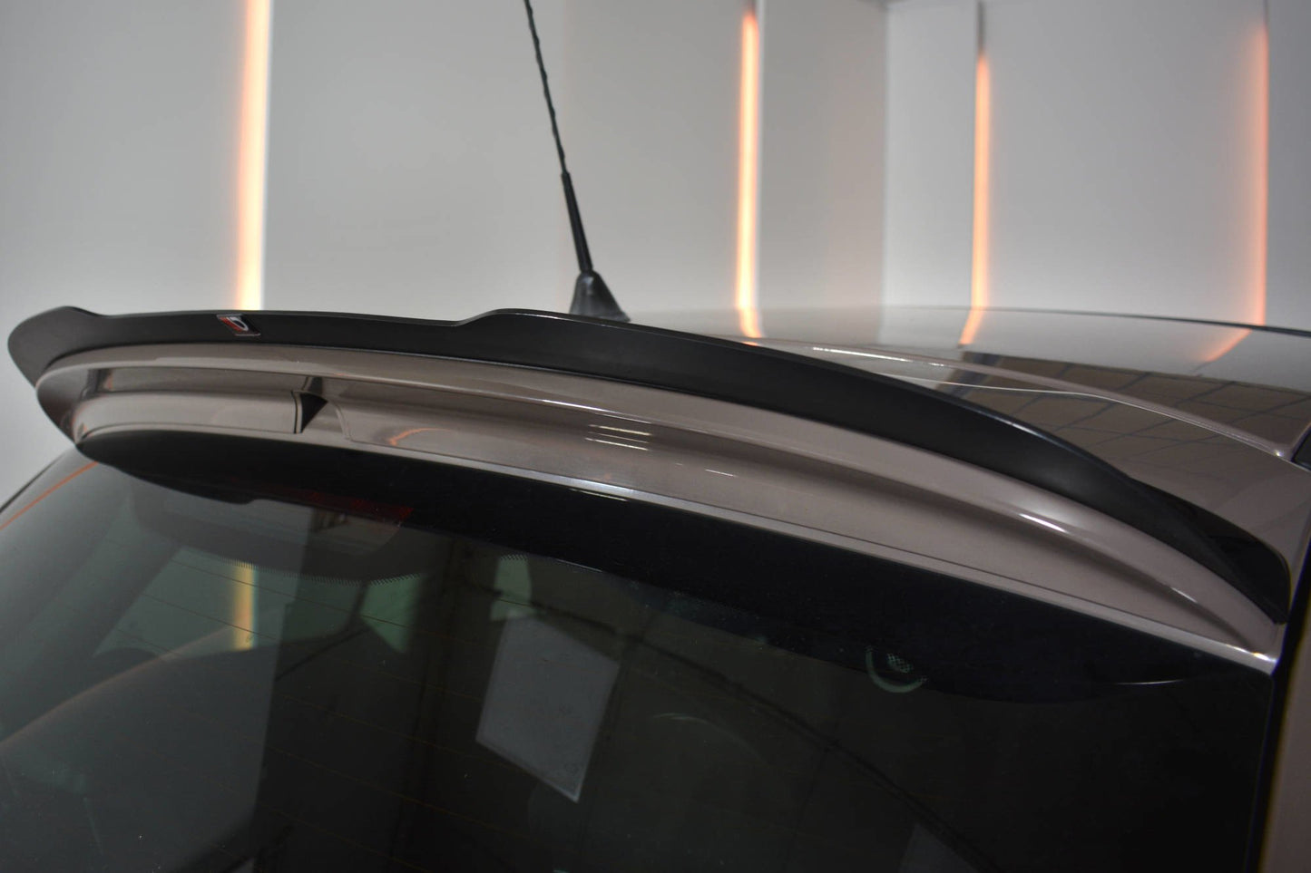 Spoiler CAP für FIAT 500 HATCHBACK SPORT vor Facelift schwarz matt