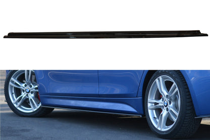 Seitenschweller Ansatz für BMW 3er F30 PHASE-II SEDAN M-SPORT schwarz Hochglanz