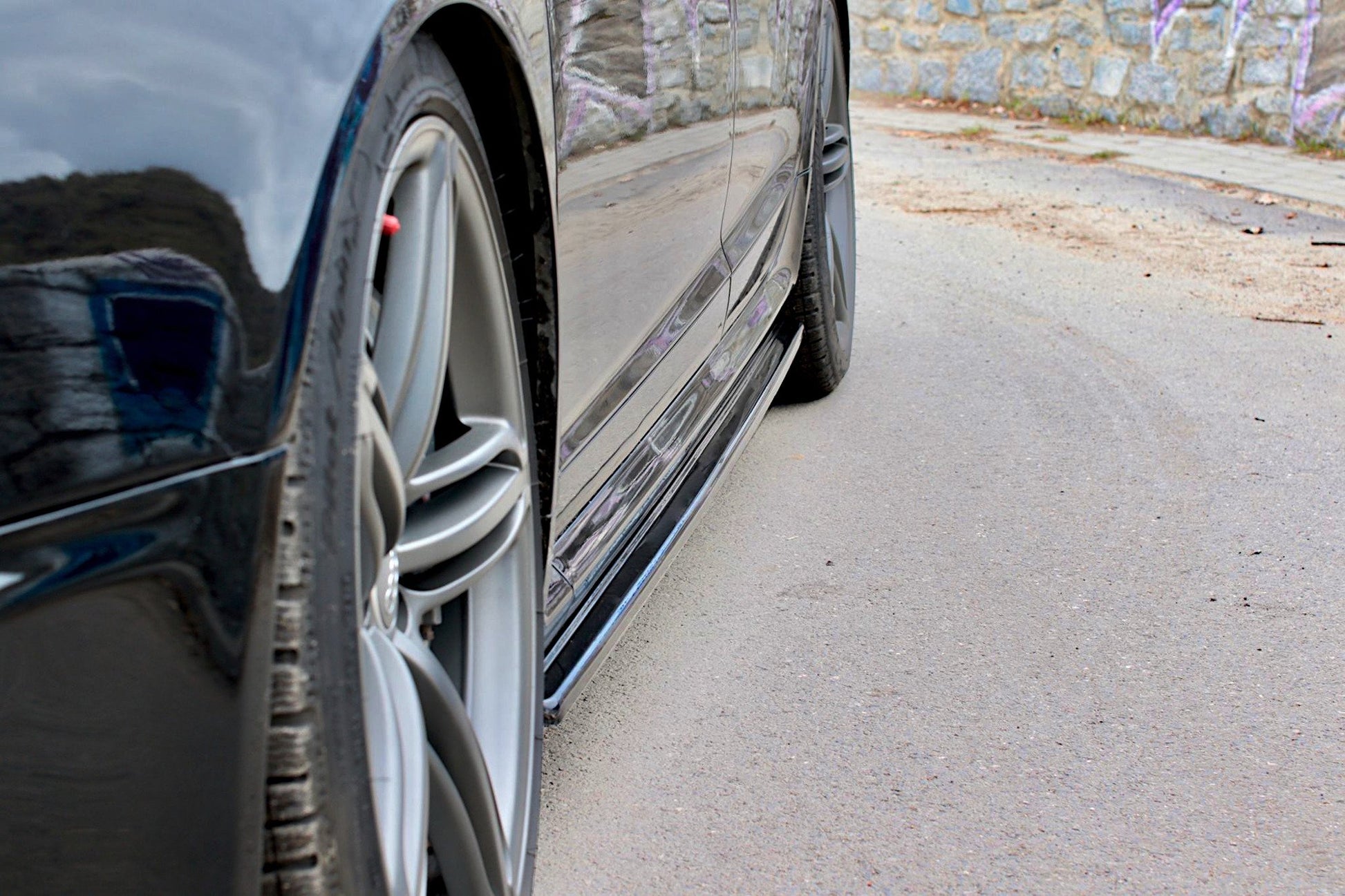 Seitenschweller Ansatz für Audi RS6 C6 Carbon Look