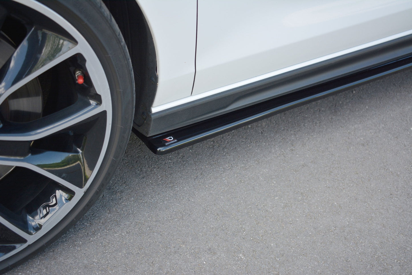 Seitenschweller Ansatz für V.1 für Hyundai I30 N Mk3 Hatchback / Fastback schwarz matt