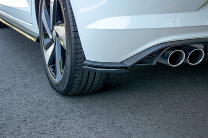 Heck Ansatz Flaps Diffusor für VW POLO MK6 GTI schwarz matt
