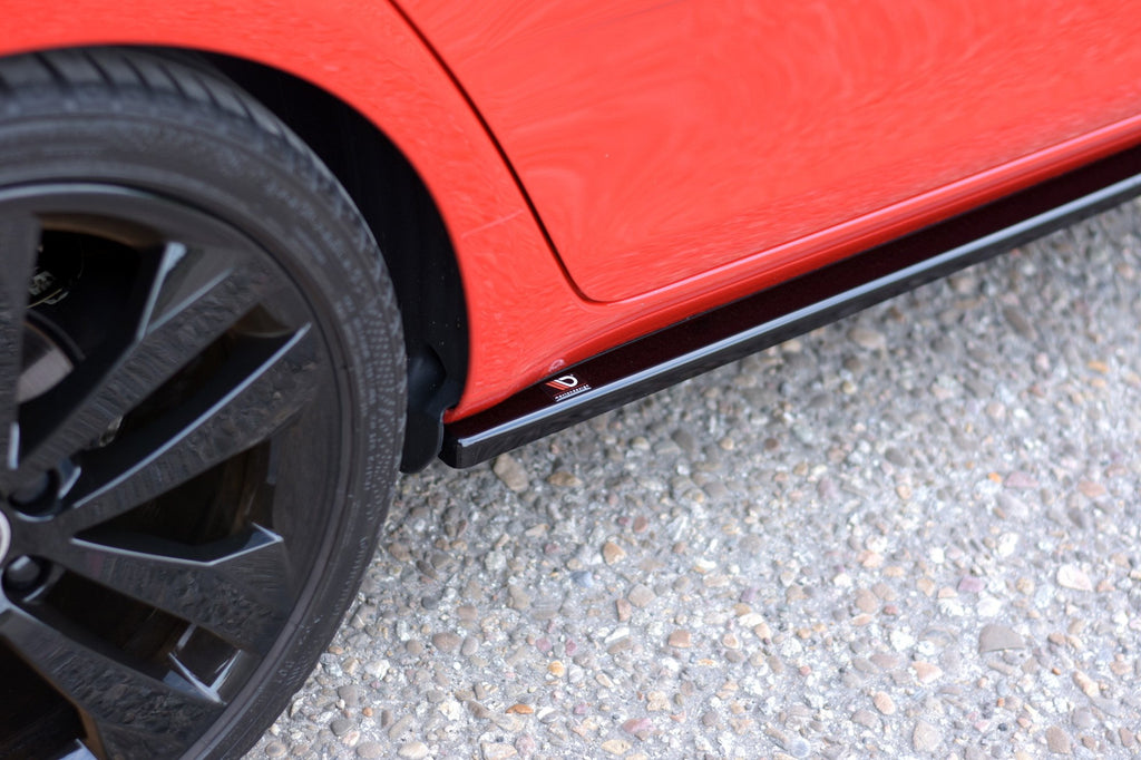 Seitenschweller Ansatz für Skoda Fabia RS Mk2 schwarz matt