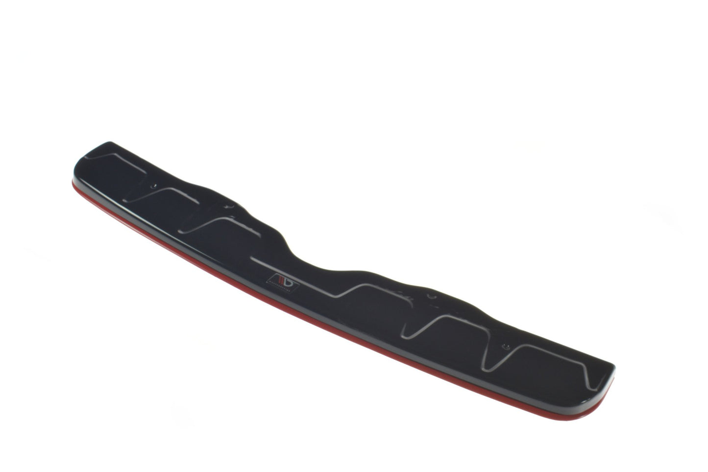 Mittlerer Diffusor Heck Ansatz passend für V.2 SUBARU WRX STI schwarz Hochglanz