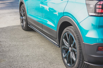 Seitenschweller Ansatz für Volkswagen T-Cross Carbon Look