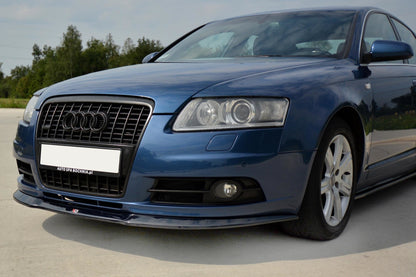 Front Ansatz für Audi A6 S-Line C6   Carbon Look