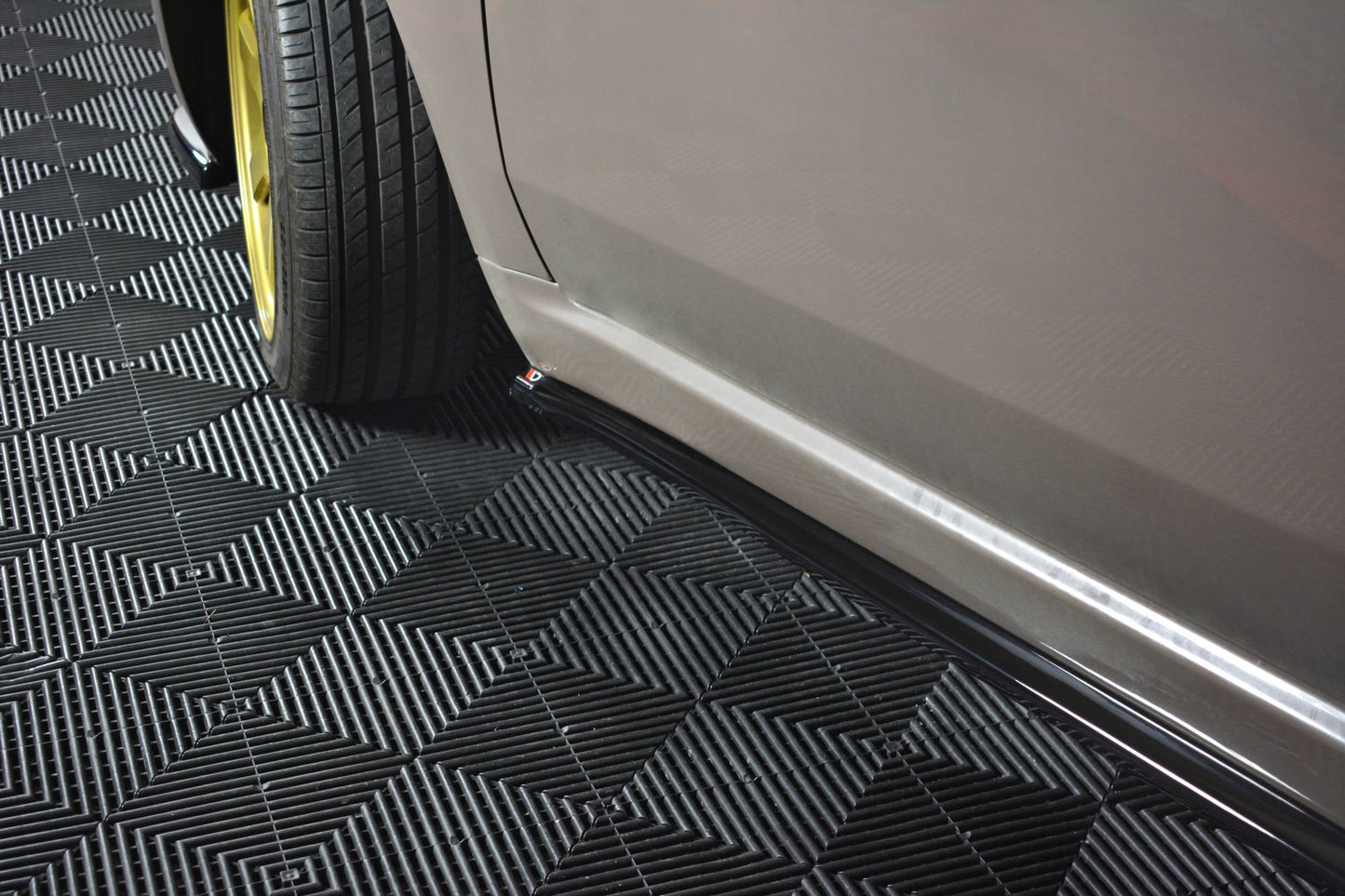 Seitenschweller Ansatz für FIAT 500 HATCHBACK vor Facelift Carbon Look