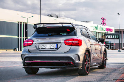 Mittlerer Diffusor Heck Ansatz für Mercedes GLA 45 AMG SUV (X156) vor Facelift Carbon Look