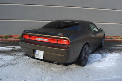 Heck Ansatz Flaps Diffusor für DODGE CHALLENGER MK3. PHASE-I SRT8 COUPE  Carbon Look