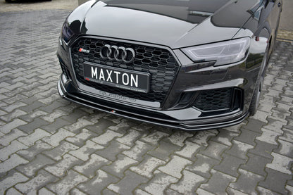 Front Ansatz V.2 für Audi RS3 8V FL Sportback schwarz matt