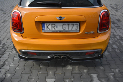 Mittlerer Diffusor Heck Ansatz für MINI COOPER S MK3 vor Facelift 3-Türer (F56) schwarz matt