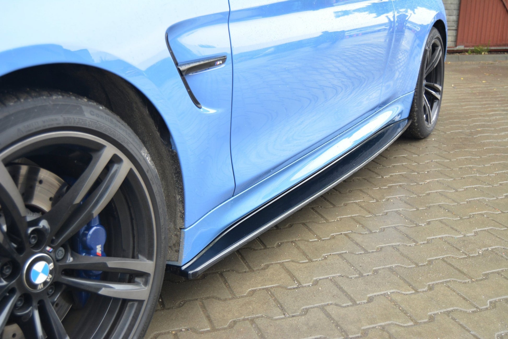 Seitenschweller Ansatz für BMW M4 F82 schwarz matt
