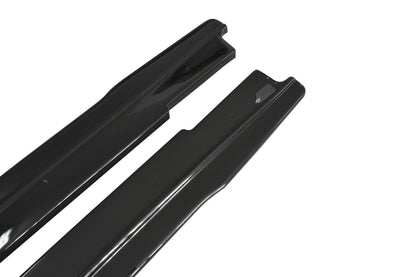 Seitenschweller Ansatz für HYUNDAI GENESIS COUPÉ MK.1 schwarz Hochglanz