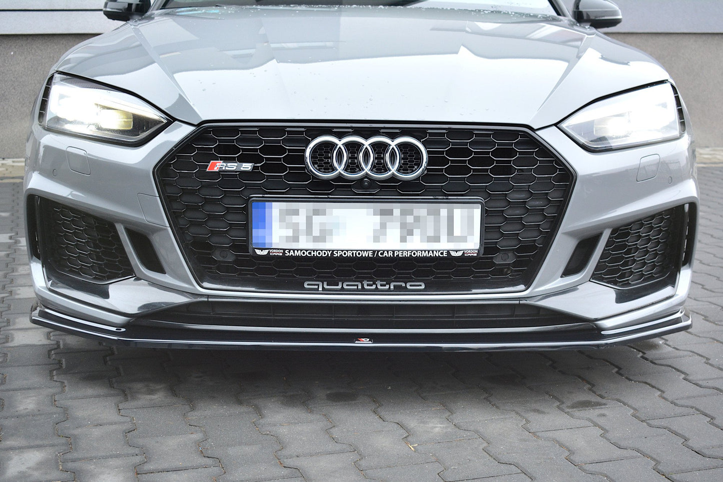 Front Ansatz V.2 für Audi RS5 F5 Coupe / Sportback schwarz Hochglanz