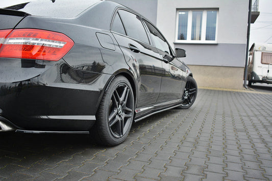 Seitenschweller Ansatz für Mercedes E63 AMG W212  schwarz Hochglanz