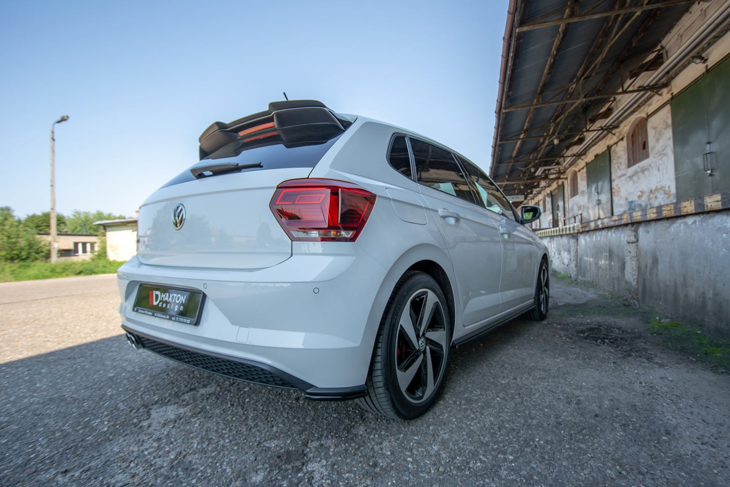 Spoiler CAP für VW POLO MK6 GTI Carbon Look