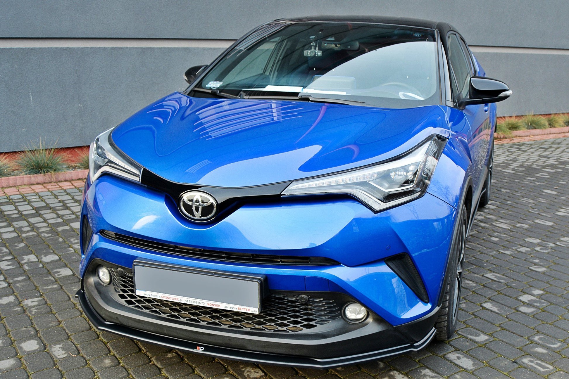 Front Ansatz V.1 für TOYOTA C-HR  schwarz Hochglanz