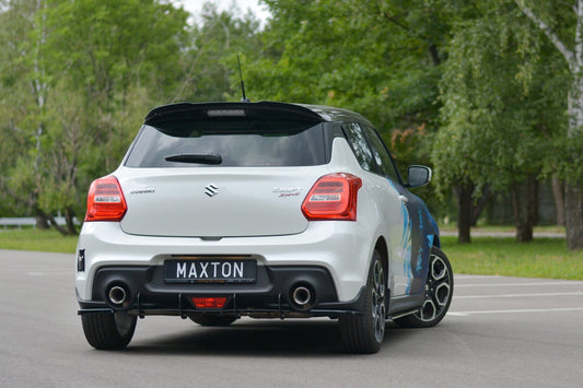 Heck Ansatz Flaps Diffusor für SUZUKI SWIFT 6 SPORT schwarz matt