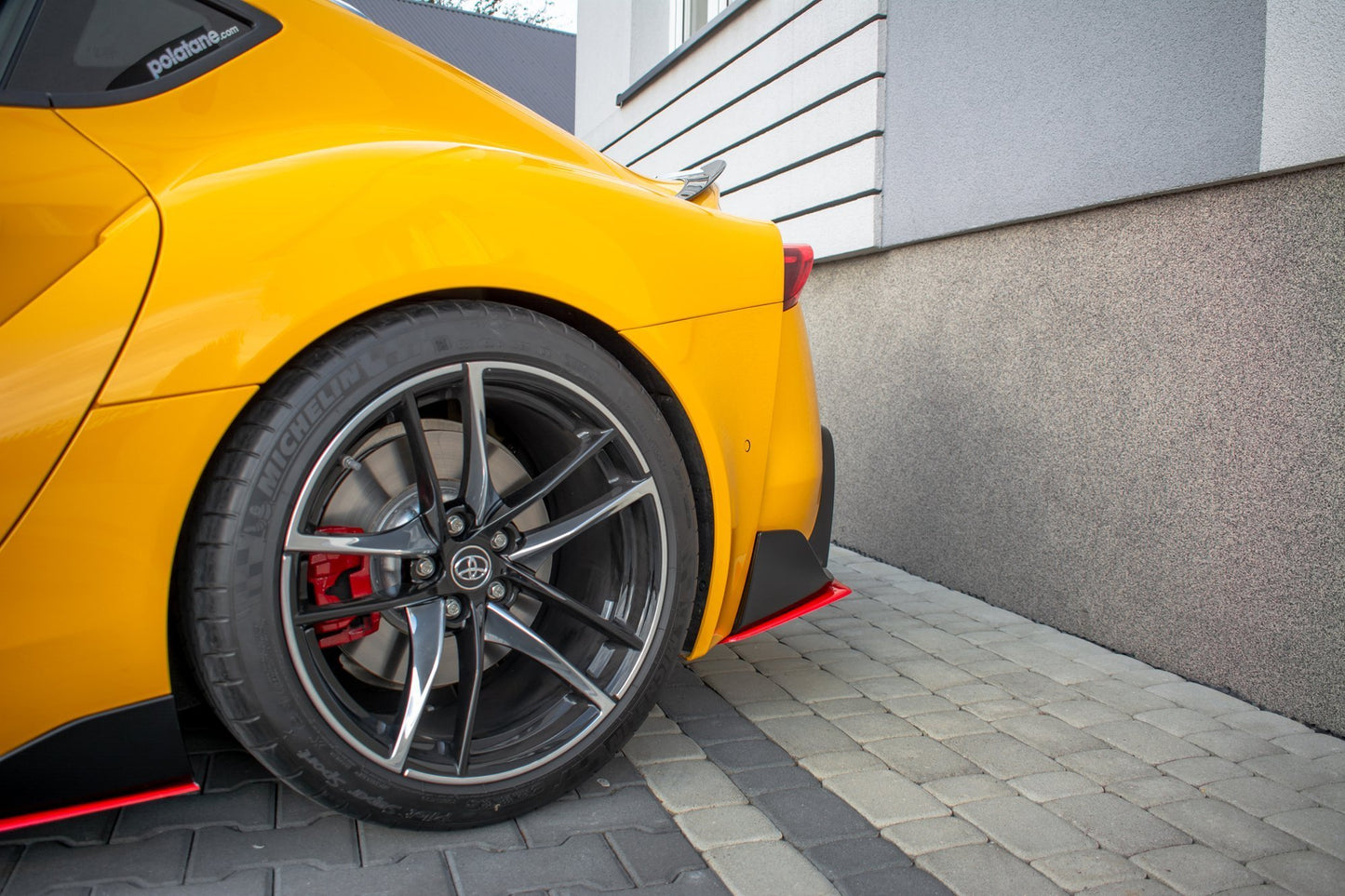 Heck Ansatz Flaps Diffusor V.2 für Toyota Supra Mk5 schwarz matt