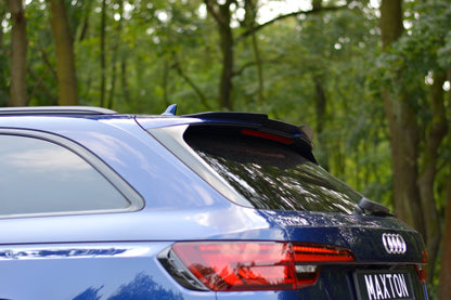 Spoiler CAP für Audi RS4 B9 Avant schwarz matt