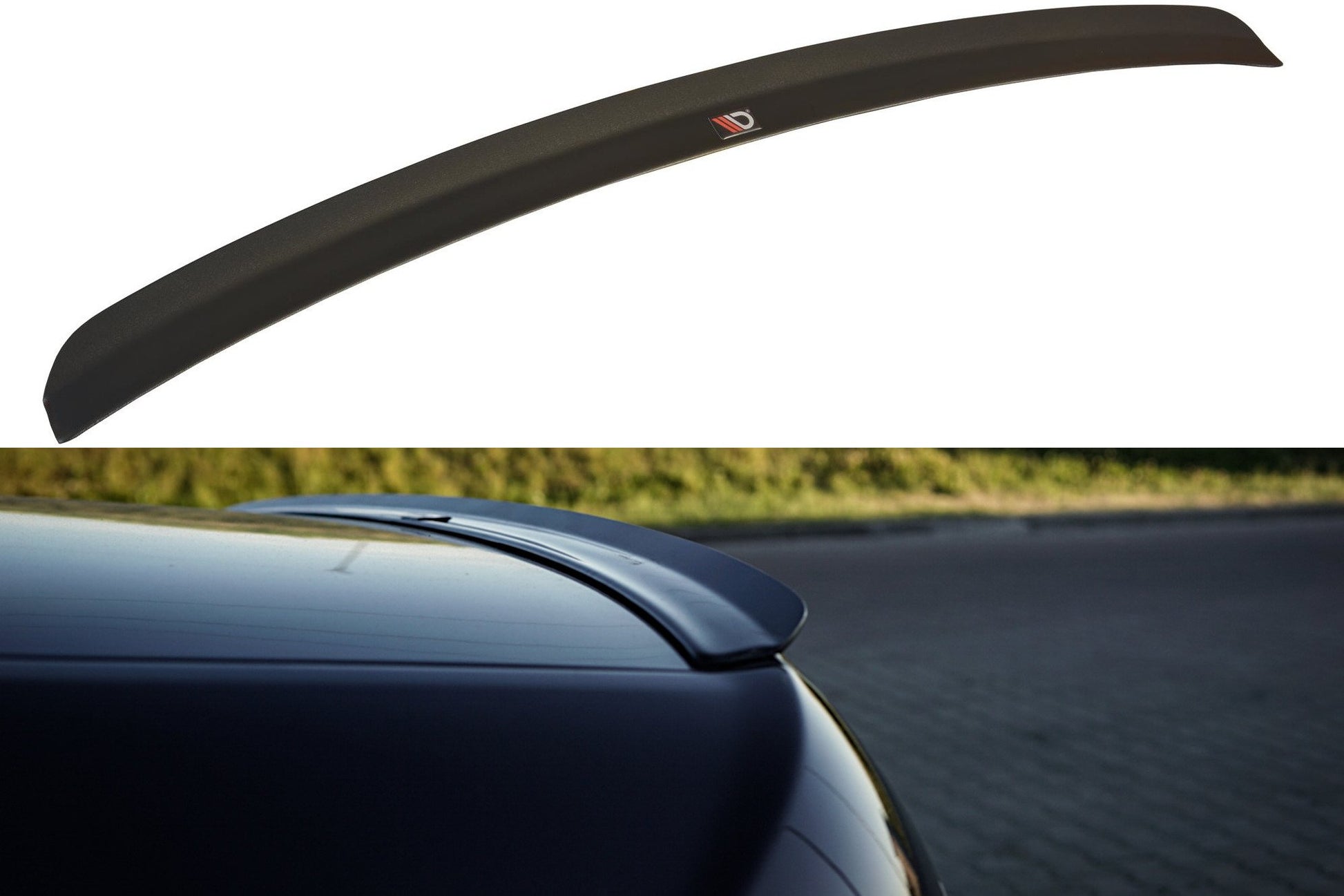 Spoiler CAP für Audi A6 S-Line C6 FL Limousine schwarz matt