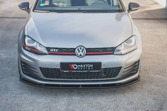 Front Ansatz V.1 für VW Golf 7 GTI  schwarz Hochglanz