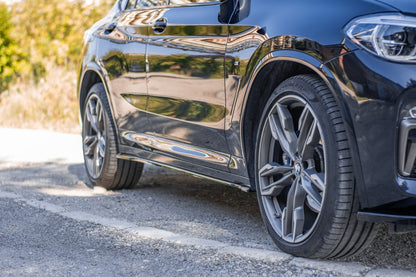 Seitenschweller Ansatz für BMW X4 M-Paket G02 schwarz matt