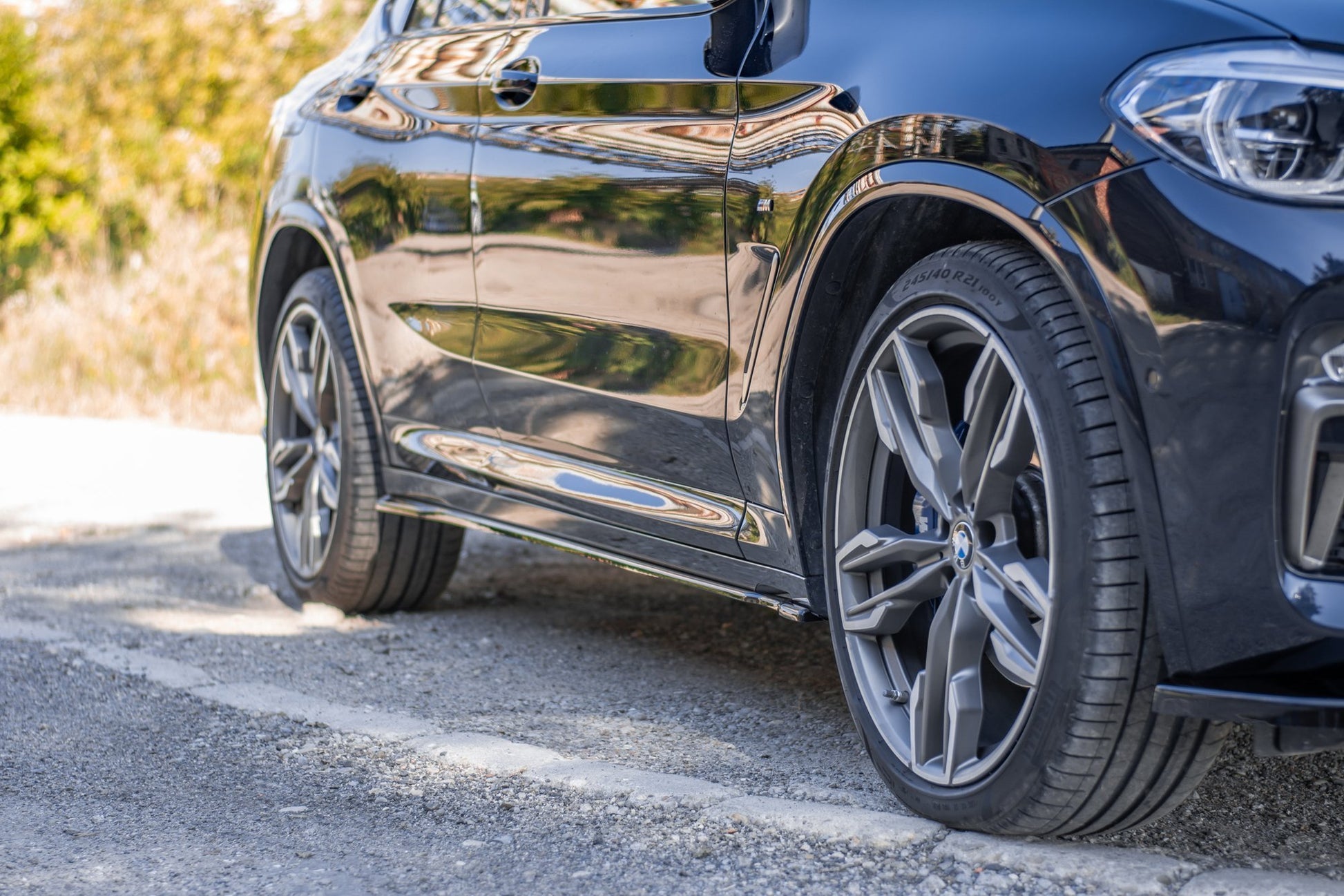 Seitenschweller Ansatz für BMW X4 M-Paket G02 Carbon Look