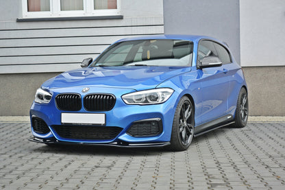 Front Ansatz V.3 für  BMW 1er F20/F21 M-Power schwarz matt