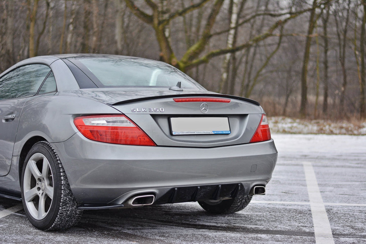 Spoiler CAP für Mercedes SLK R172 schwarz Hochglanz