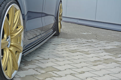Seitenschweller Ansatz für VOLKSWAGEN JETTA MK6 SEDAN vor Facelift Carbon Look